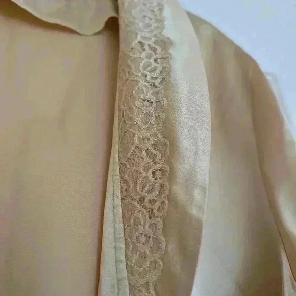 Vintage vanity fair gold robe size  medium - Picture 4 of 9